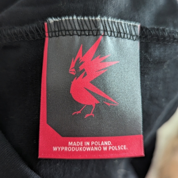 RARE Cyberpunk 2077 Samurai CD Projekt Red 20th Anniversary T Shirt Official SM - Picture 7 of 7